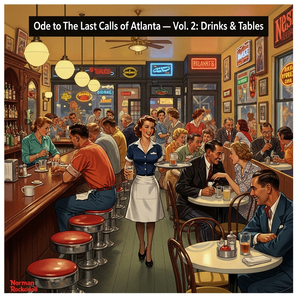 An Ode to The Last Calls of Atlanta — Vol. 2: Drinks & Tables